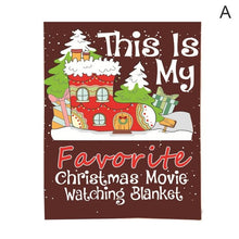 Load image into Gallery viewer, Merry Christmas Blanket Decorations for Bed Sofa Cartoon Microfiber Floor Blankets Pads New Year Xmas Party Decoration