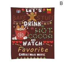 Load image into Gallery viewer, Merry Christmas Blanket Decorations for Bed Sofa Cartoon Microfiber Floor Blankets Pads New Year Xmas Party Decoration