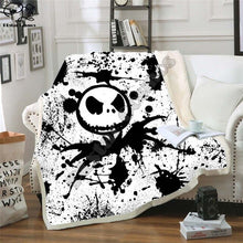 Load image into Gallery viewer, The Nightmare Before Christmas Jack Skull Sherpa Blanket  Plush Velvet Warm Sheet Cartoon Office Nap Blanket  JACK-0025
