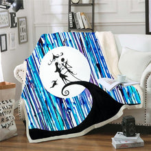 Load image into Gallery viewer, The Nightmare Before Christmas Jack Skull Sherpa Blanket  Plush Velvet Warm Sheet Cartoon Office Nap Blanket  JACK-0025