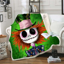 Load image into Gallery viewer, The Nightmare Before Christmas Jack Skull Sherpa Blanket  Plush Velvet Warm Sheet Cartoon Office Nap Blanket  JACK-0025