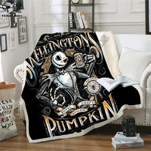 Load image into Gallery viewer, The Nightmare Before Christmas Jack Skull Sherpa Blanket  Plush Velvet Warm Sheet Cartoon Office Nap Blanket  JACK-0025