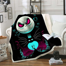 Load image into Gallery viewer, The Nightmare Before Christmas Jack Skull Sherpa Blanket  Plush Velvet Warm Sheet Cartoon Office Nap Blanket  JACK-0025