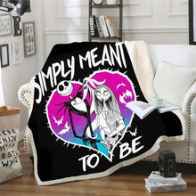 Load image into Gallery viewer, The Nightmare Before Christmas Jack Skull Sherpa Blanket  Plush Velvet Warm Sheet Cartoon Office Nap Blanket  JACK-0025